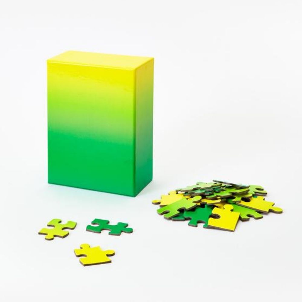 areaware GREEN + YELLOW GRADIENT PUZZLE